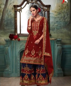 DEEPSY SHARARA STYLE SALWAR SUITS IN SNGLE AT WHOLESALE PRICE