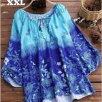 STYLISH NECK BLUE TOPS FOR GIRLS IN BEST PRICE