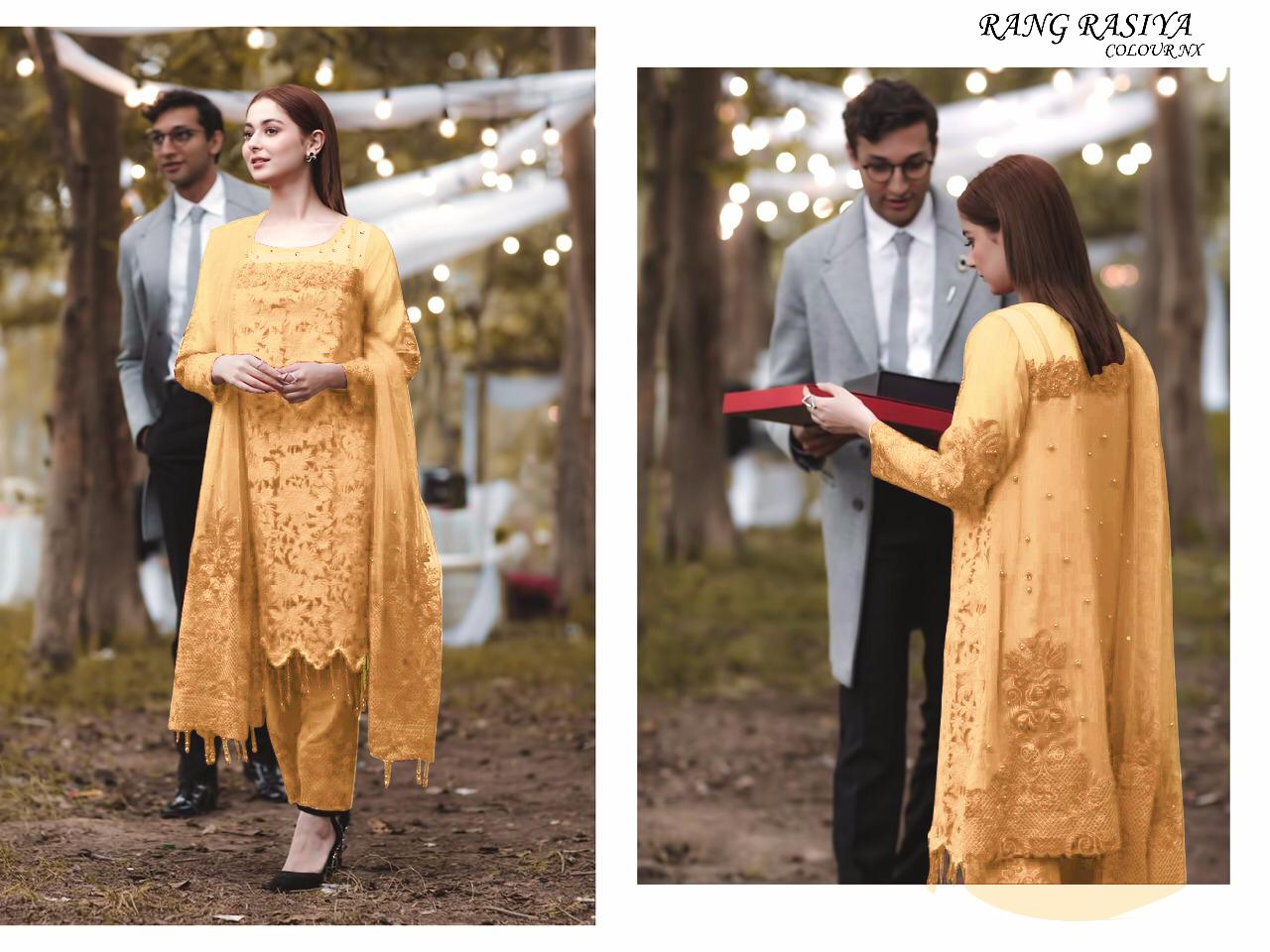Yellow Designer Anarkali Indian Pakistani Palazzo Suit FZ101176 –  ShreeFashionWear