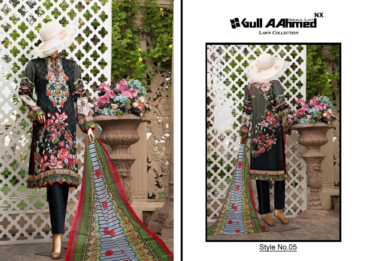 GULL AAHMED LAWN COLLECTION 05 KARACHI SUITS