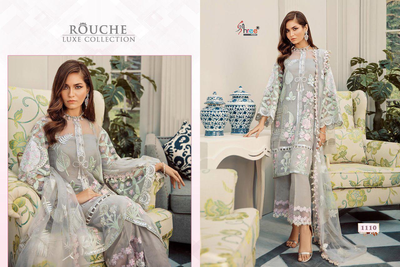 SHREE FABS ROUCHE LUXE 1110 IN SINGLE PIECE