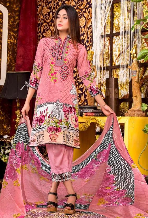 Embroidered Pashmina Red 3 Piece Suit - Gul Ahmed – Janan