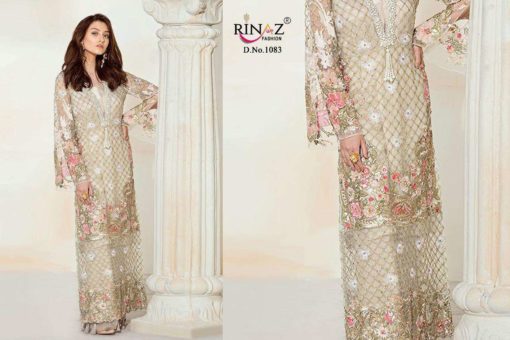 RINAZ 1083 PAKISTANI SUITS OPEN PICS WITH FREE SHIPPING