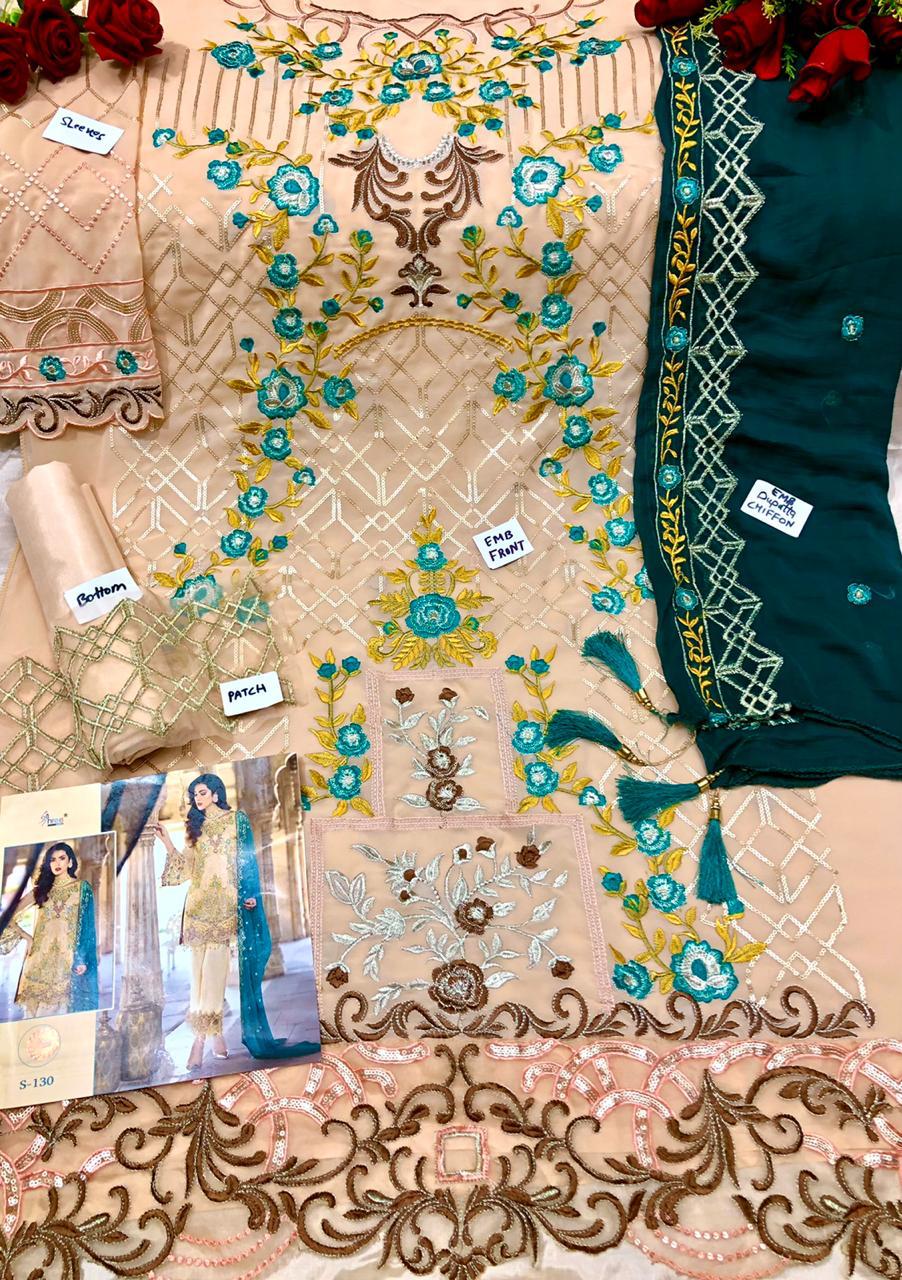 SHREE FABS S 130 PAKISTANI SUITS FREE SHIPPING