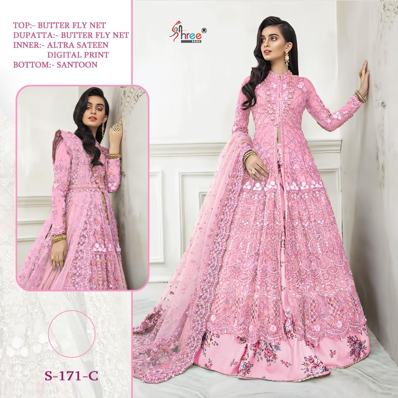 SHREE FABS S 171 C PINK WHOLESALE COLLECTION ONLINE