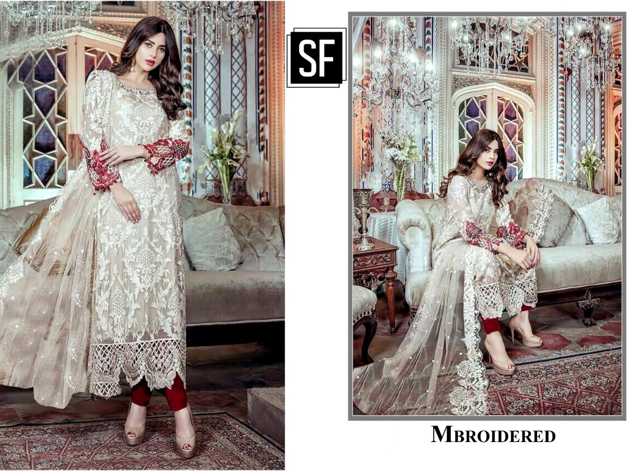SF MBROIDERED PAKISTANI SUITS MANUFACTURER