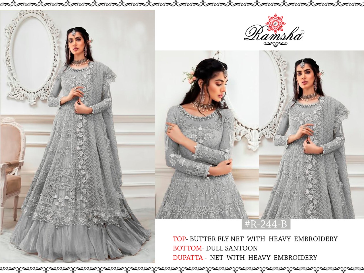 The epitome of sophistication, this kurti gown set with dupatta is a m –  Paher Wesh
