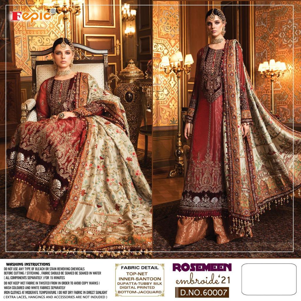 FEPIC 60007 EMBROIDE 21 ROSEMEEN COLLECTION WHOLESALE