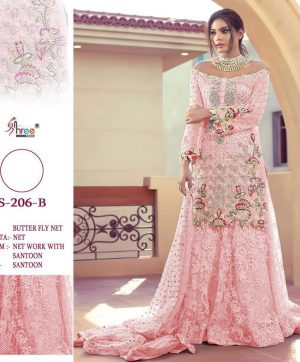 SHREE FABS 206 B PINK NEW COLOR WHOLESALE