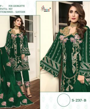 SHREE FABS S 237 B GREEN DESIGNER COLLECTION