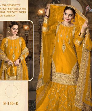 SHREE FABS S 145 E YELLOW WHOLESALE COLLECTION