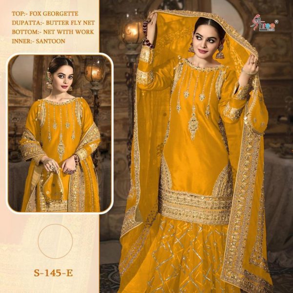 SHREE FABS S 145 E YELLOW WHOLESALE COLLECTION