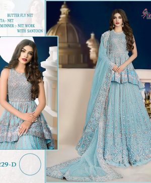 SHREE FABS 229 D BLUE DESIGNER COLLECTION