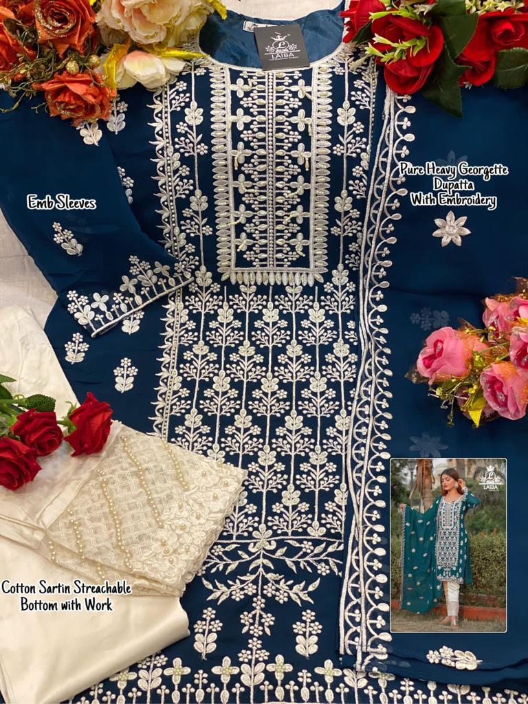 LAIBA AM VOL 102 BLUE READYMADE TUNIC COLLECTION