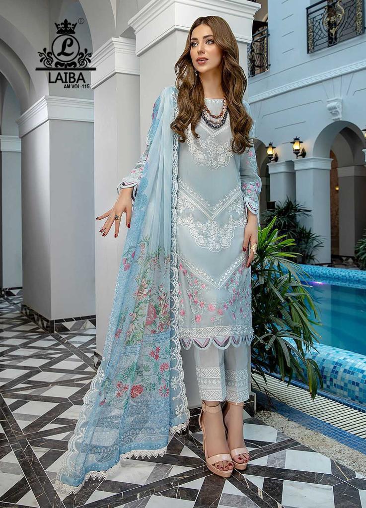 LAIBA AM VOL 115 LUVIS BLUE READYMADE TUNIC COLLECTION