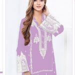 MEHBOOB TEX 7773 R LEVENDER READYMADE TUNIC COLLECTION
