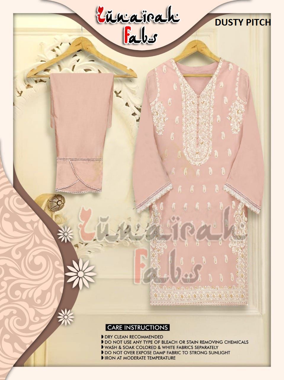 ZUNAIRAH FABS DUSTY PITCH READYMADE TUNIC COLLECTION