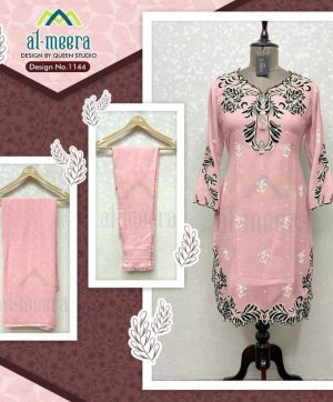 AL MEERA 1144 PINK READYMADE TUNIC COLLECTION