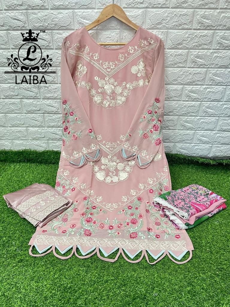 LAIBA AM VOL 115 PEACHY PINK READYMADE TUNIC COLLECTION