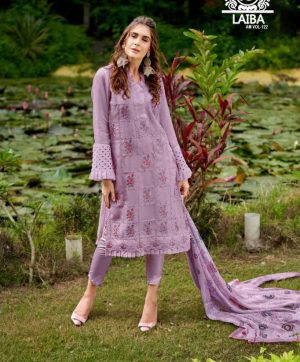 LAIBA AM VOL 122 LAVENDER READYMADE TUNIC COLLECTION
