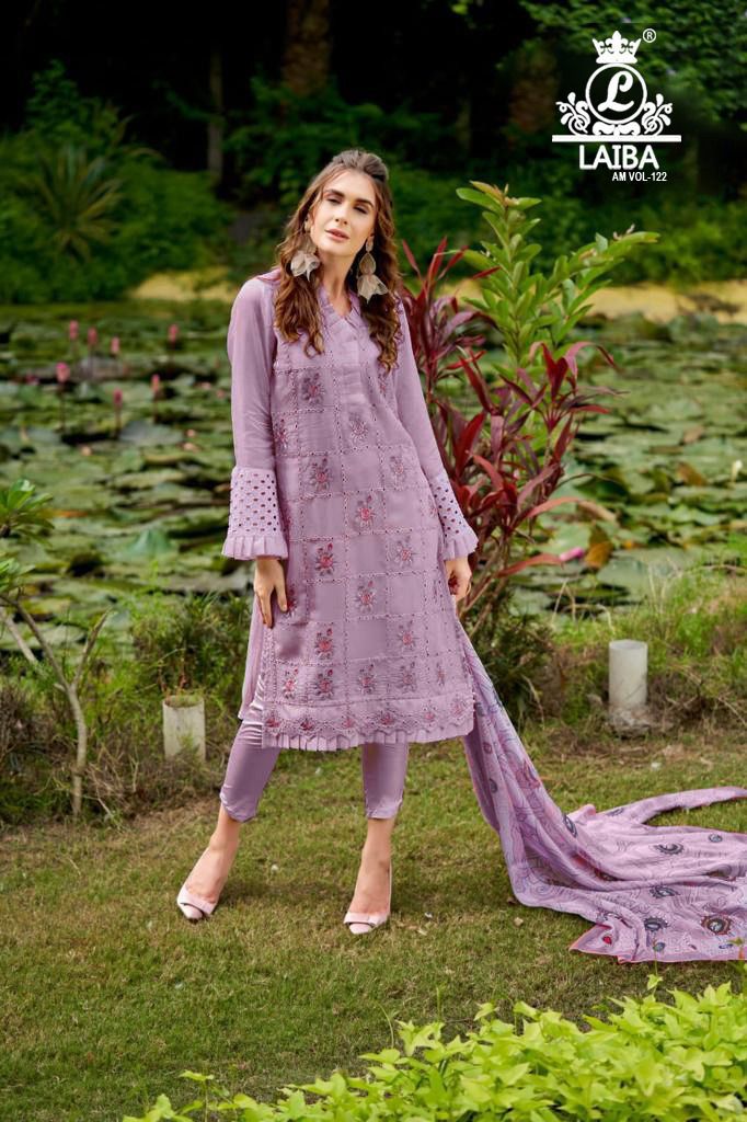 LAIBA AM VOL 122 LAVENDER READYMADE TUNIC COLLECTION