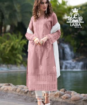 LAIBA AM VOL 139 LIGHT ROSE READYMADE TUNIC COLLECTION