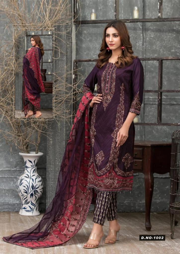 Mariab by Lawn Designer Pakistani Salwar Suits Collection