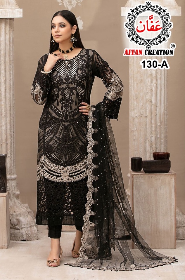 AFFAN CREATION 130 A PAKISTANI SUITS IN LOWEST PRICE