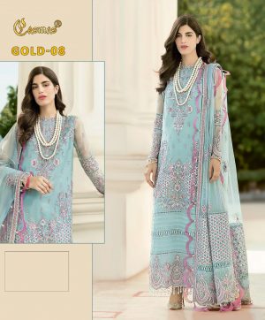 COSMOS GOLD 08 PAKISTANI SUITS IN LOWEST PRICE