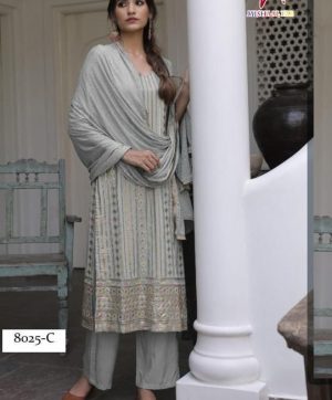 MISHAAL FAB 8025 C PAKISTANI SUITS IN LOWEST PRICE