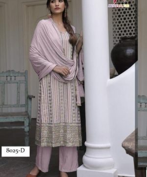 MISHAAL FAB 8025 D PAKISTANI SUITS IN LOWEST PRICE
