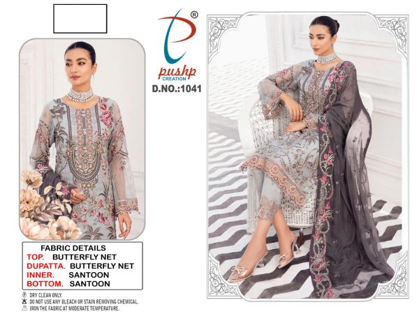 PUSHP CREATION 1041 PAKISTANI SUITS IN INDIA