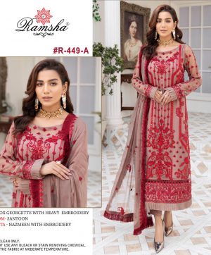 RAMSHA FASHION R 449 A PAKISTANI SUITS IN INDIA