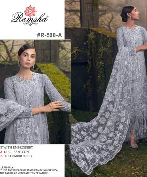 RAMSHA FASHION R 500 A PAKISTANI SUITS IN INDIA