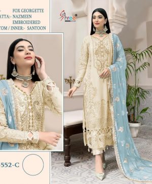 SHREE FABS S 552 C PAKISTANI SUITS IN LOWEST PRICE