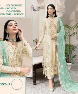 SHREE FABS S 552 D PAKISTANI SUITS IN LOWEST PRICE