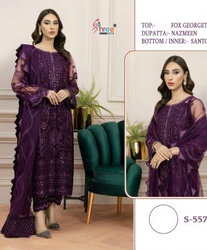 SHREE FABS S 557 PAKISTANI SUITS IN INDIA