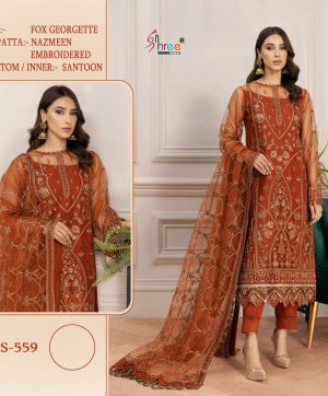 SHREE FABS S 559 PAKISTANI SUITS IN INDIA