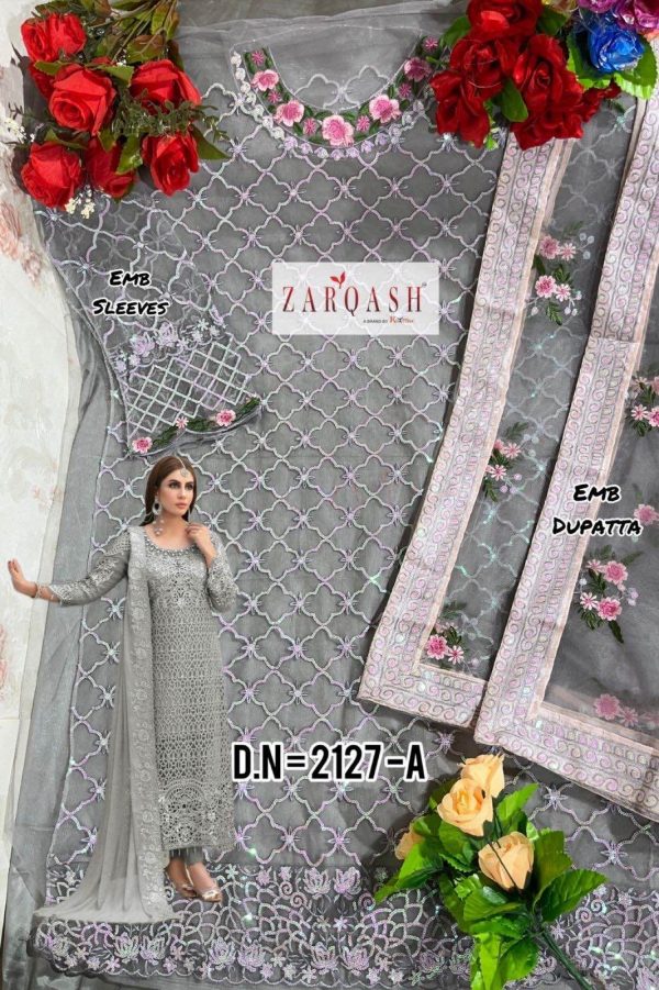 ZARQASH Z 2127 A MARIA PAKISTANI SUITS IN INDIA