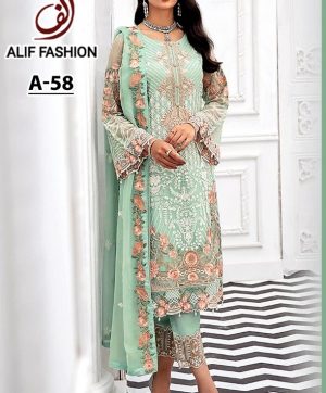 ALIF FASHION A 58 PAKISTANI SUITS IN LOWEST PRICE