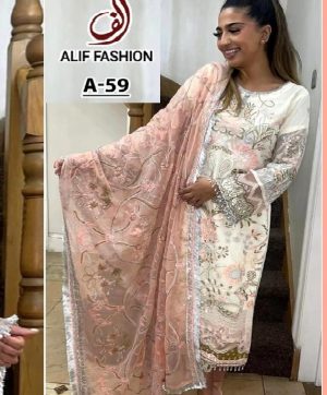 ALIF FASHION A 59 PAKISTANI SUITS IN LOWEST PRICE