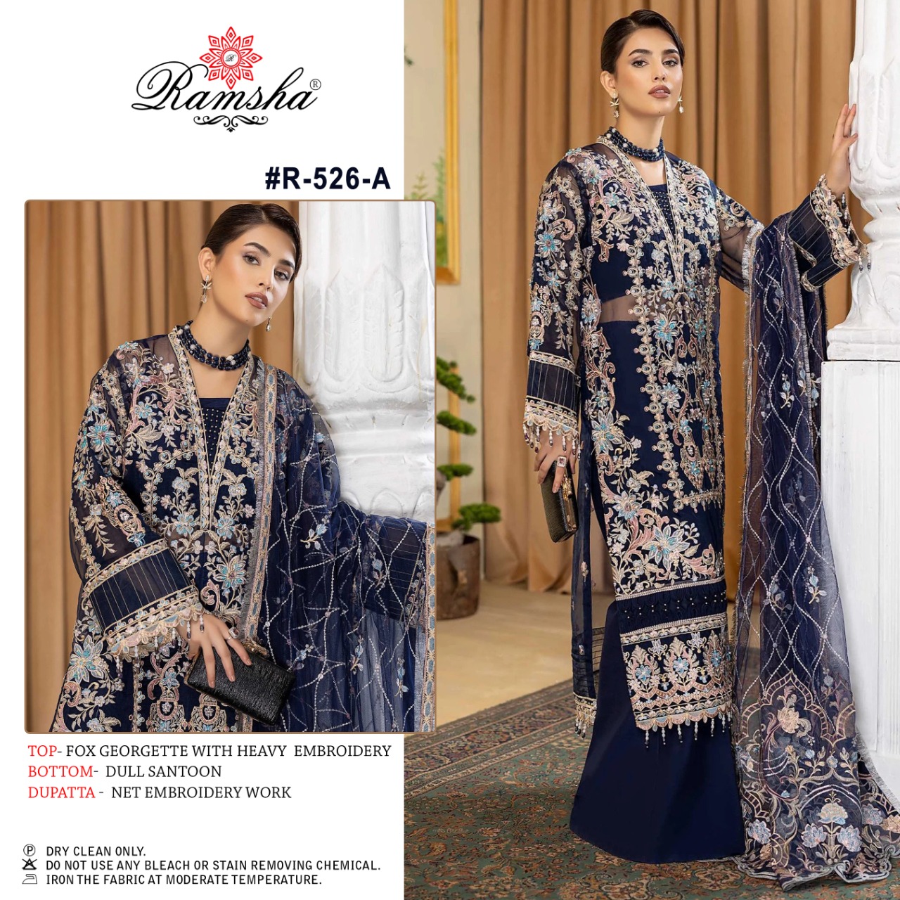 RAMSHA FASHION R 526 A PAKISTANI SUITS IN INDIA