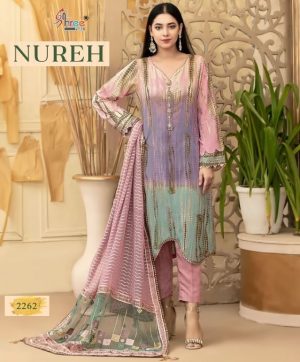 SHREE FABS 2262 NUREH PAKISTANI SUITS IN INDIA