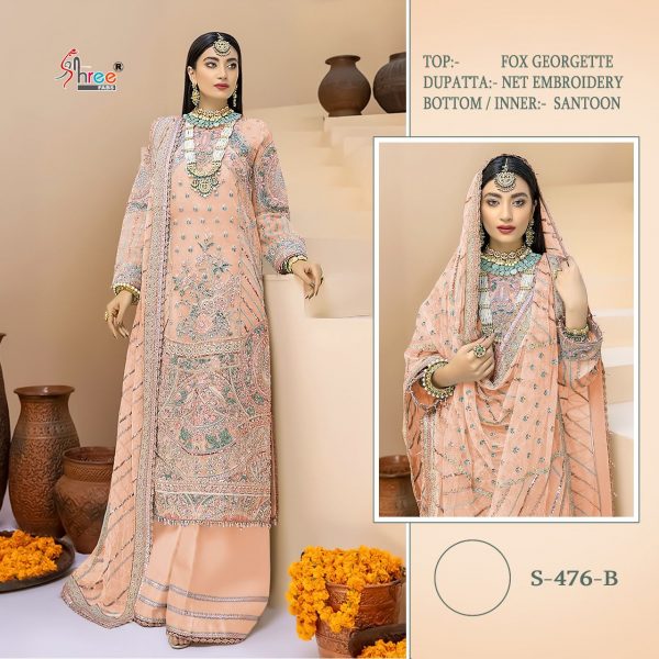SHREE FABS S 476 B PAKISTANI SUITS IN INDIA