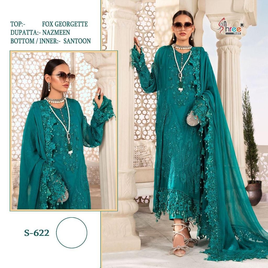 SHREE FABS S 622 PAKISTANI SUITS MANUFACTURER IN INDIA