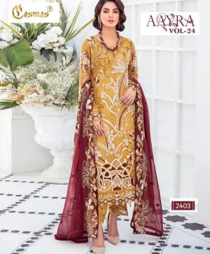 COSMOS 2403 AAYRA VOL 24 PAKISTANI SUITS IN INDIA