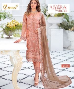 COSMOS 2405 AAYRA VOL 24 PAKISTANI SUITS IN INDIA