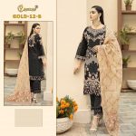 COSMOS GOLD 12 BLACK PAKISTANI SUITS IN INDIA