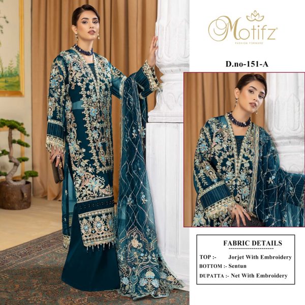 MOTIFZ 151 A PAKISTANI SUITS MANUFACTURER IN INDIA