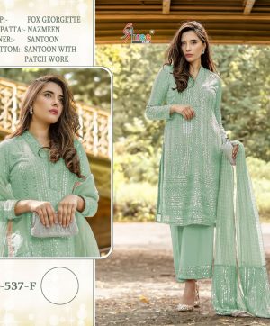 SHREE FABS S 537 F PAKISTANI SUITS MANUFACTURER